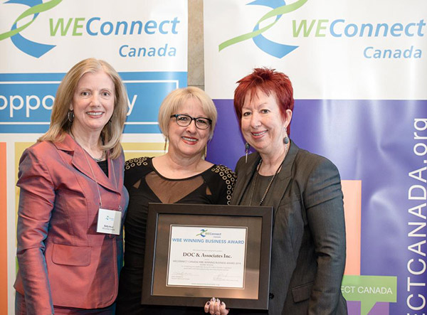 Doris Ouellet de Doc et associés reçoit le prix Winning Women Doing Business